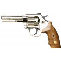 Револьвер под патрон Флобера Alfa 441 4" (никель, дерево) Фото