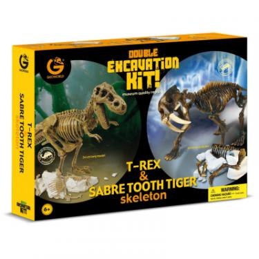 Игровой набор Geoworld Юный палеонтолог: Ти-Рекс и Саблезубый тигр Фото