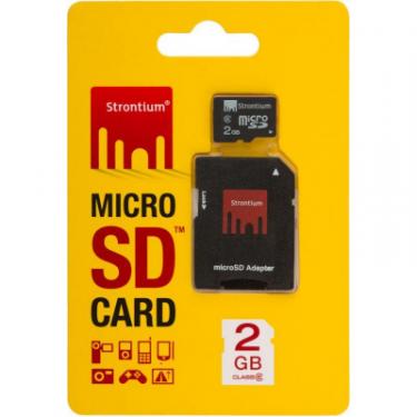 Карта памяти Strontium Flash 2GB microSD class6 Фото 3
