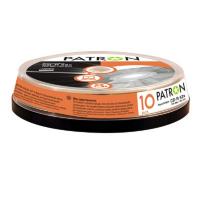Диск CD Patron 700Mb 52x Cake box 10шт PRINTABLE Фото