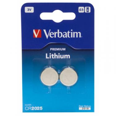 Батарейка Verbatim CR 2025 Lithium 3V * 2 Фото