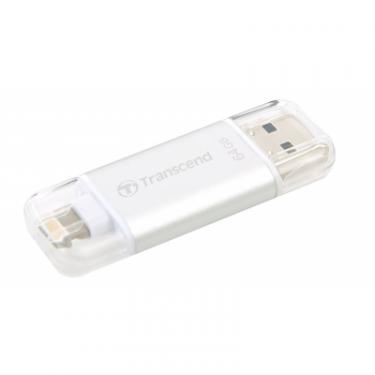 USB флеш накопитель Transcend 64GB JetDrive Go 300 Silver USB 3.1 Фото 1