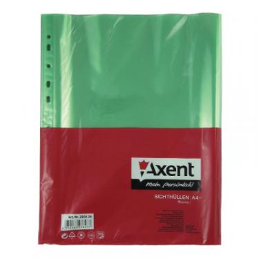 Файл Axent А4+ Glossy, 40мкм (100 шт.) green Фото 1