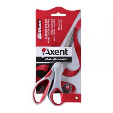 Ножницы Axent Duoton, 18см, gray-red Фото 1