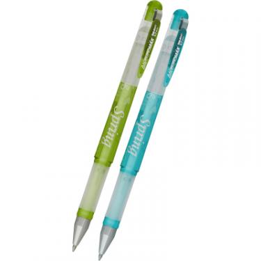 Ручка гелевая Buromax SPRING, 0.7мм, black, SET*2шт, blіster Фото