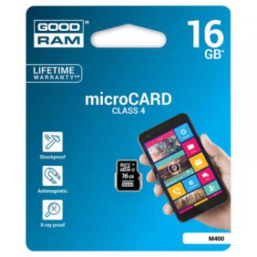 Карта памяти Goodram 16GB microSDHC class 4 Фото 1