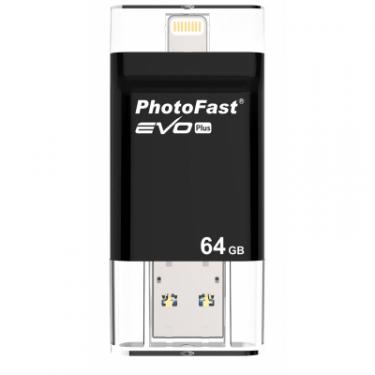 USB флеш накопитель PhotoFast 64GB i-Flashdrive EVO Plus Black USB3.0-microUSB/L Фото 11