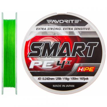 Шнур Favorite Smart PE 4x 150м салатовый #2.0/0.242мм 11кг Фото