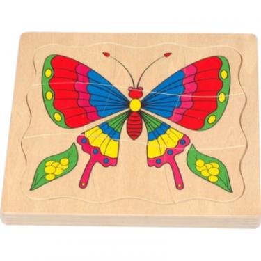 Пазл Мир деревянных игрушек Бабочка Фото