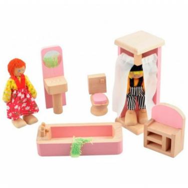Игровой набор Мир деревянных игрушек Мебель для кукол Ванная комната Фото