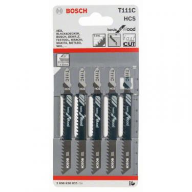 Полотно Bosch T111 С, HC, 5 шт, к электролобзику Фото 1