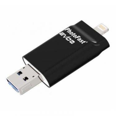 USB флеш накопитель PhotoFast 128GB i-Flashdrive EVO Plus USB3.0-microUSB/Lightn Фото 1