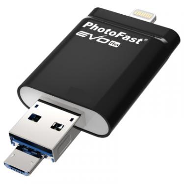 USB флеш накопитель PhotoFast 128GB i-Flashdrive EVO Plus USB3.0-microUSB/Lightn Фото 2