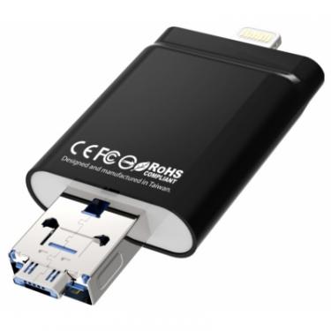 USB флеш накопитель PhotoFast 128GB i-Flashdrive EVO Plus USB3.0-microUSB/Lightn Фото 3