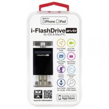 USB флеш накопитель PhotoFast 128GB i-Flashdrive EVO Plus USB3.0-microUSB/Lightn Фото 4