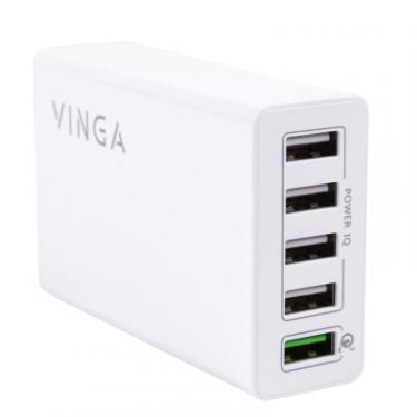 Зарядное устройство Vinga M044 Smart Charge + QC3.0 Фото