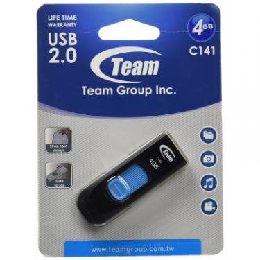 USB флеш накопитель Team 4GB C141 Blue USB 2.0 Фото 4