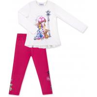 Набор детской одежды Breeze кофта с лосинами с девочкой и собачкой Фото