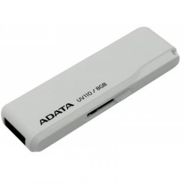 USB флеш накопитель ADATA 8GB DashDrive UV110 White USB 2.0 Фото 1