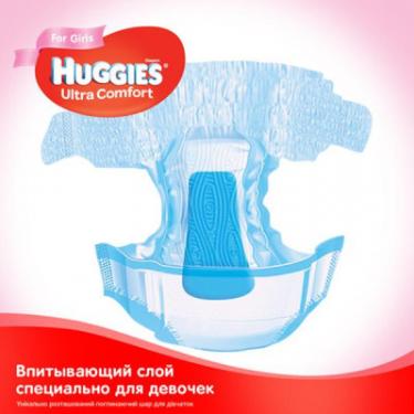 Подгузники Huggies Ultra Comfort 5 Mega для девочек (12-22 кг) 56 шт Фото 4
