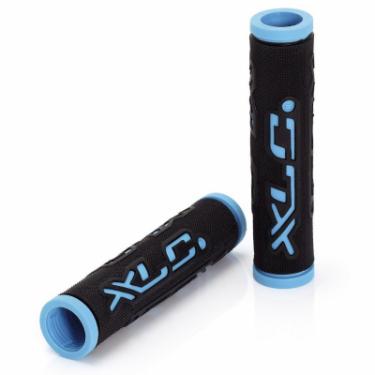 Грипсы XLC GR-G07 'Dual Colour', черно-голубые, 125мм Фото
