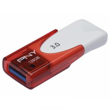 USB флеш накопитель PNY flash 128GB Attache4 Red USB 3.0 Фото 2