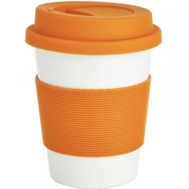 Чашка туристическая Loоoqs Ритм города оранжевая Фото