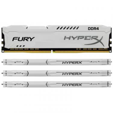 Модуль памяти для компьютера Kingston Fury (ex.HyperX) DDR4 64GB (4x16GB) 2400 MHz HyperX FURY White Фото 2