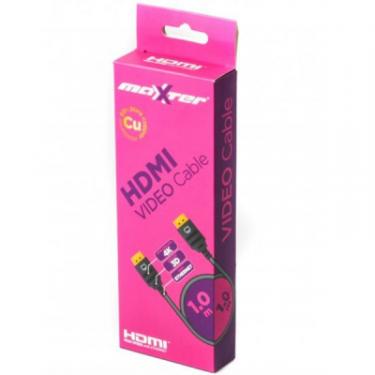 Кабель мультимедийный Maxxter HDMI to HDMI 1.0m Фото 1