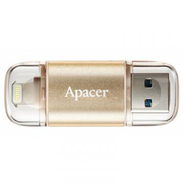 USB флеш накопитель Apacer 16GB AH190 Gold USB 3.1/Lightning Фото