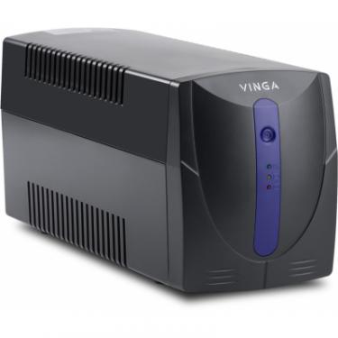 Источник бесперебойного питания Vinga LED 600VA plastic case with USB Фото 1