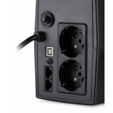 Источник бесперебойного питания Vinga LED 600VA plastic case with USB Фото 7