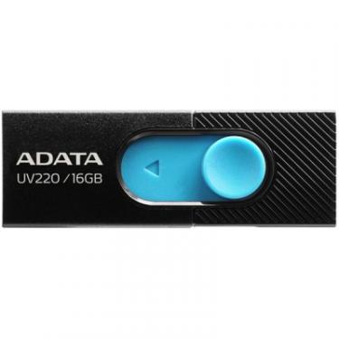 USB флеш накопитель ADATA 16GB UV220 Black/Blue USB 2.0 Фото