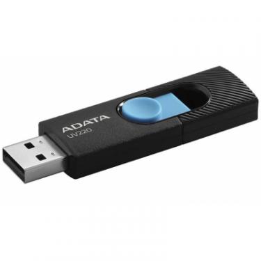 USB флеш накопитель ADATA 16GB UV220 Black/Blue USB 2.0 Фото 1