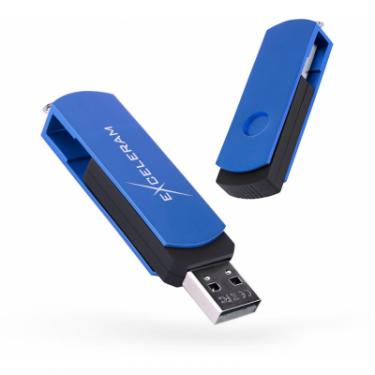 USB флеш накопитель eXceleram 16GB P2 Series Blue/Black USB 2.0 Фото