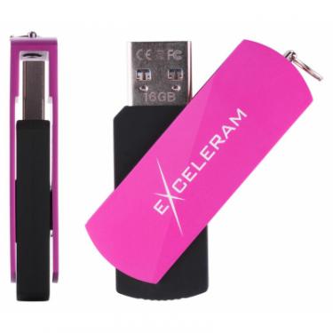 USB флеш накопитель eXceleram 32GB P2 Series Purple/Black USB 3.1 Gen 1 Фото 3