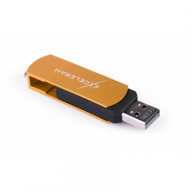 USB флеш накопитель eXceleram 64GB P2 Series Gold/Black USB 2.0 Фото 4