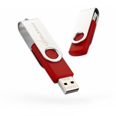 USB флеш накопитель eXceleram 16GB P1 Series Silver/Red USB 2.0 Фото
