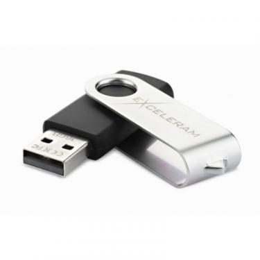 USB флеш накопитель eXceleram 16GB P1 Series Silver/Black USB 2.0 Фото 1