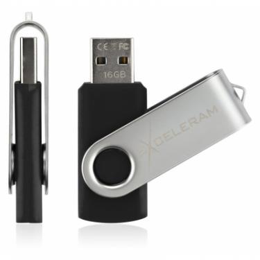 USB флеш накопитель eXceleram 16GB P1 Series Silver/Black USB 2.0 Фото 3