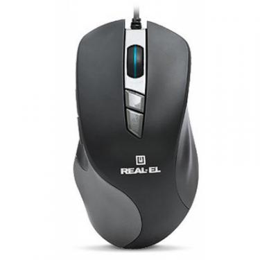 Мышка REAL-EL RM-780 Gaming RGB, black-grey Фото 3