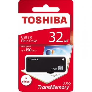 USB флеш накопитель Toshiba 32GB U365 Black USB 3.0 Фото 4