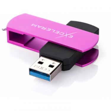 USB флеш накопитель eXceleram 64GB P2 Series Purple/Black USB 3.1 Gen 1 Фото 1