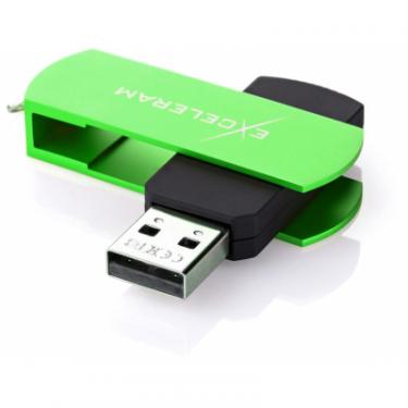 USB флеш накопитель eXceleram 32GB P2 Series Green/Black USB 2.0 Фото 1