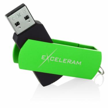 USB флеш накопитель eXceleram 32GB P2 Series Green/Black USB 2.0 Фото 2