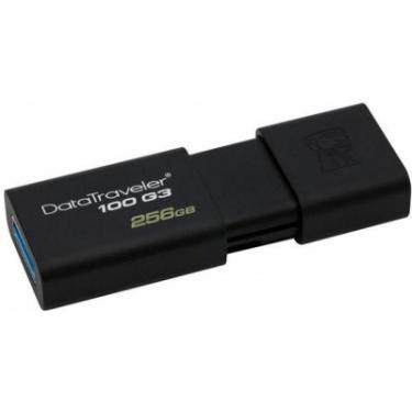 USB флеш накопитель Kingston 256GB DT 100 G3 Black USB 3.0 Фото 2
