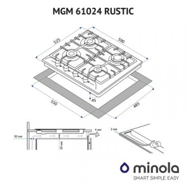 Варочная поверхность Minola MGM 61024 IV RUSTIC Фото 1