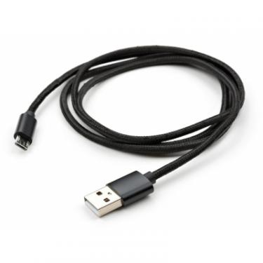Дата кабель Vinga USB 2.0 AM to Micro 5P 1m nylon black Фото 4