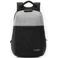Рюкзак для ноутбука DEF 15.6" DW-01 anti-theft black-gray Фото 1
