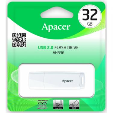 USB флеш накопитель Apacer 32GB AH336 White USB 2.0 Фото 3